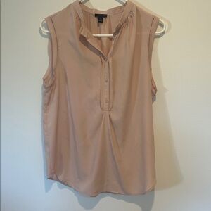 Ann Taylor Blush Sleeveless Blouse